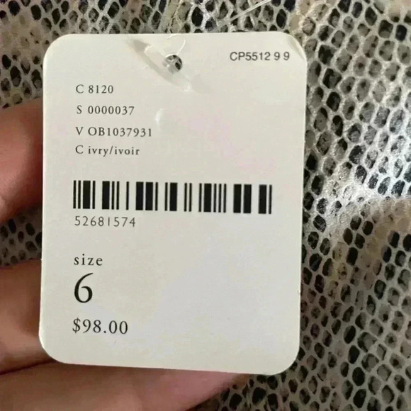 Free People women’s Snakeskin animal Print Mini Skirt NWT size 6 front side zip - Picture 8 of 9